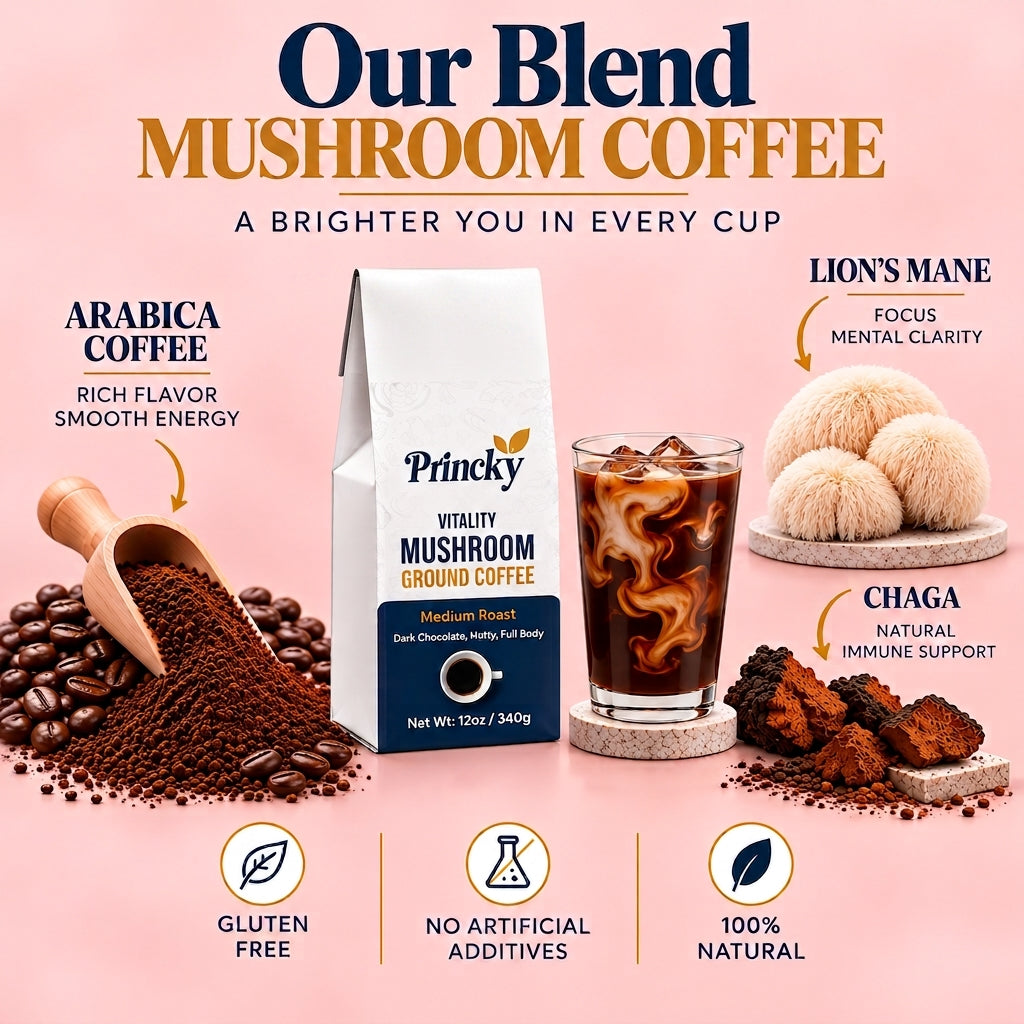 Vitality Mushroom Coffee (Medium Roast)